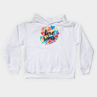 Love Wins Kids Hoodie